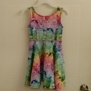 Girls Rainbow Cat Skater Dress | Children's Place